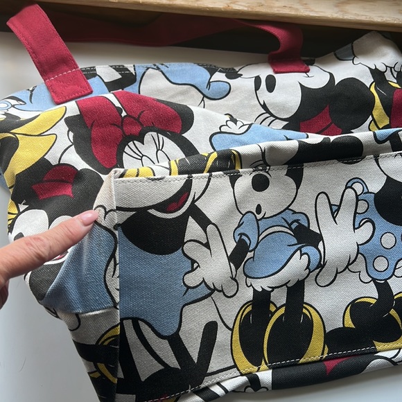 Disney Minnie Mouse canvas lined tote bag NWOT - Picture 6 of 6